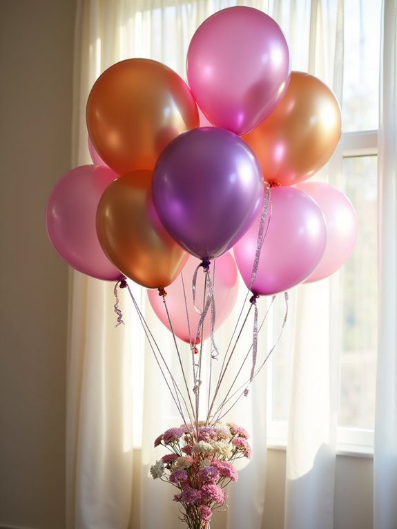 festive balloon surprise arrangement