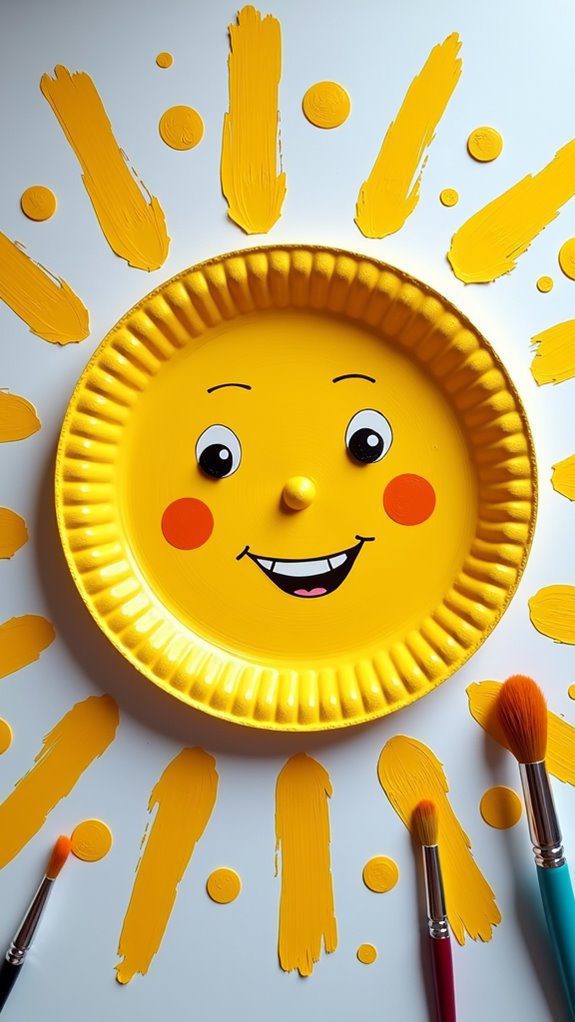 handprint sun craft activity
