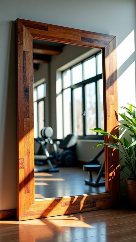 revitalize upcycled gym mirror