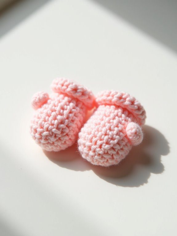 simple crochet baby mittens