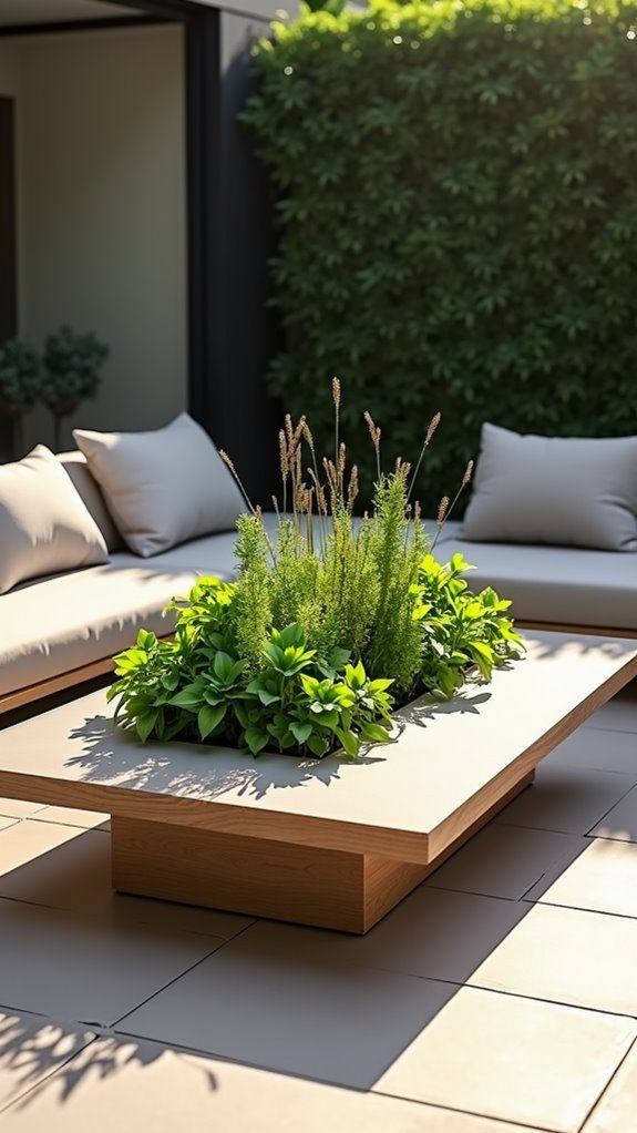stylish outdoor coffee table