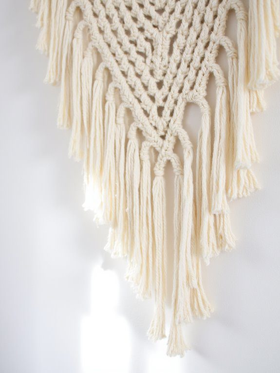 bold crochet wall hanging