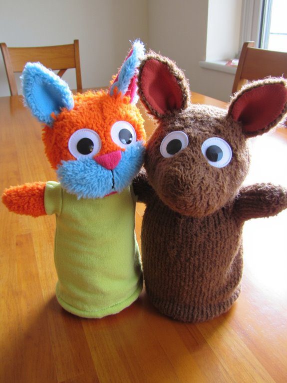 creative sock puppet crafting
