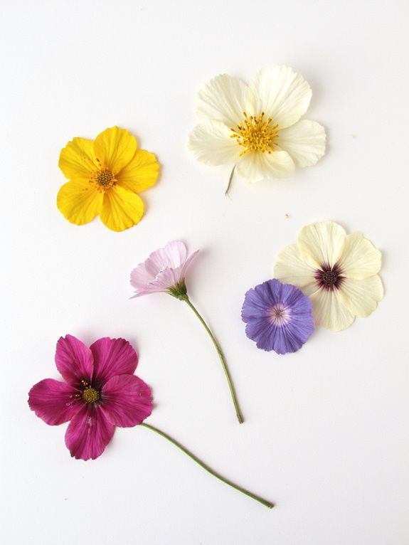 microwave pressed flower art