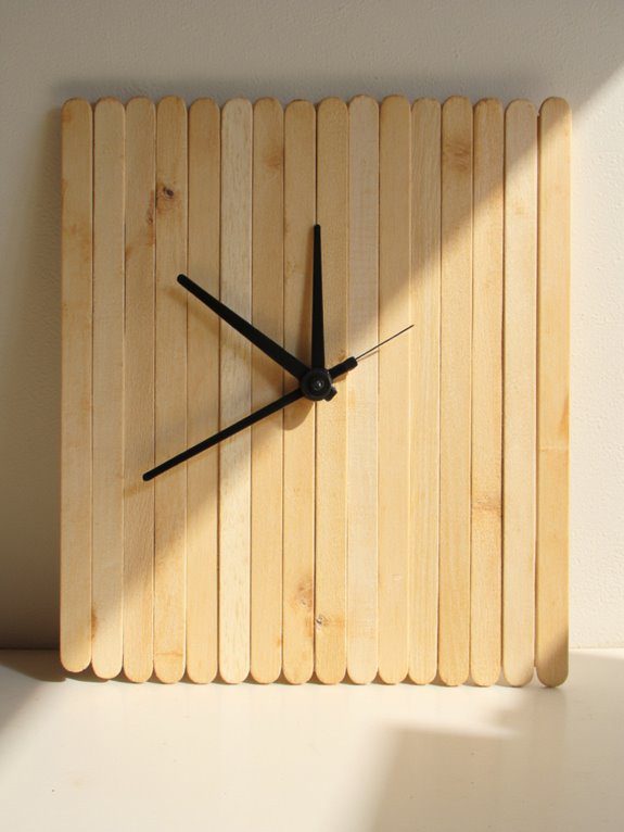 popsicle stick clock craft