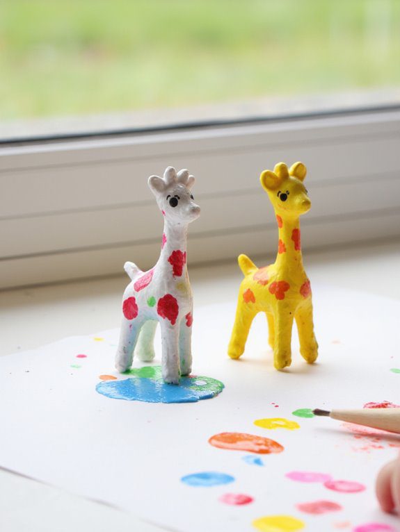 q tip giraffe art activity
