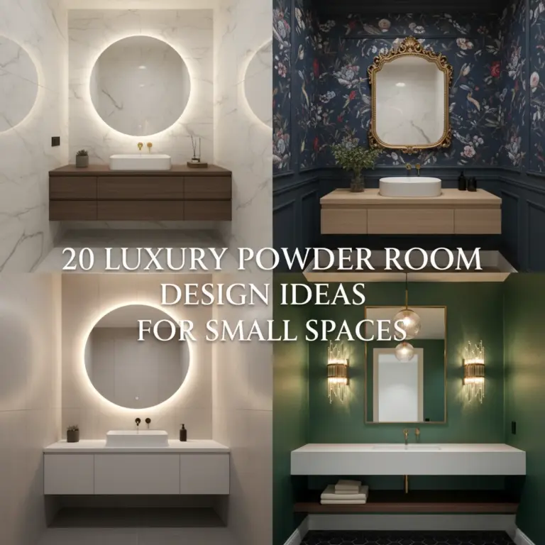 20 Luxury Powder Room Design Ideas for Small Spaces