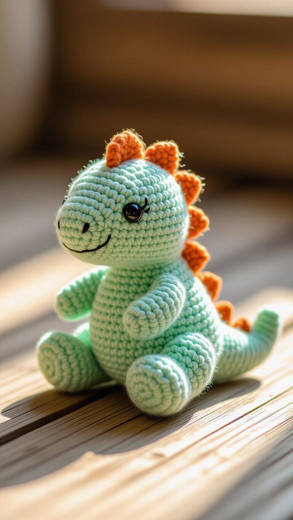 beginner friendly crochet dinosaur