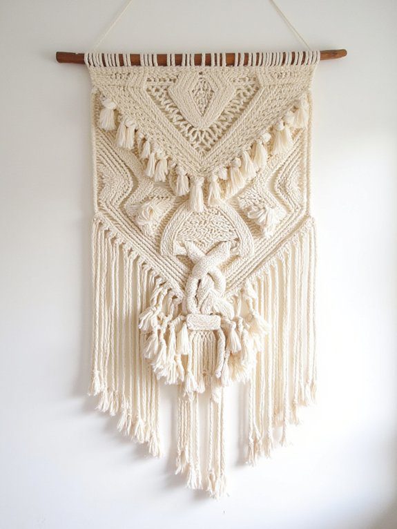 bold macram wall art