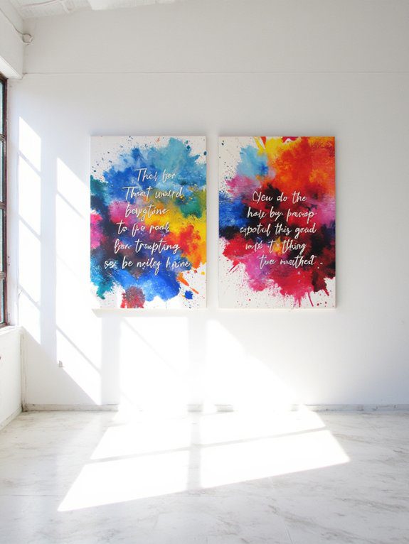 bold statement wall art