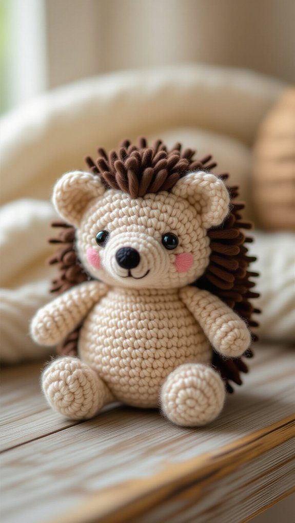 charming crochet hedgehog design