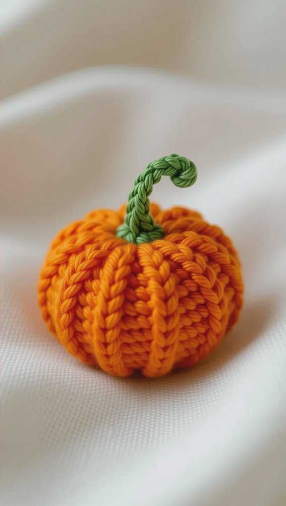 charming mini crochet pumpkins