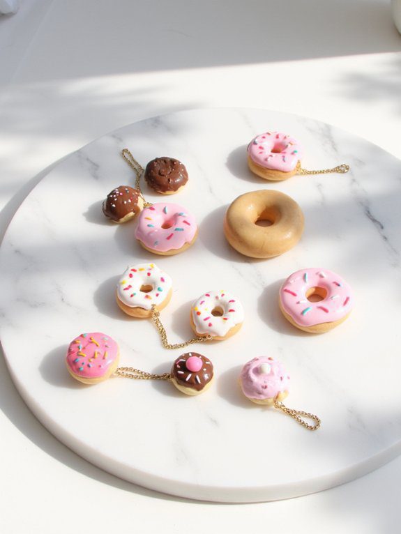 colorful donut phone accessories