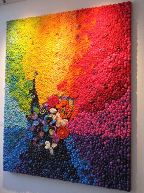 colorful functional wall art