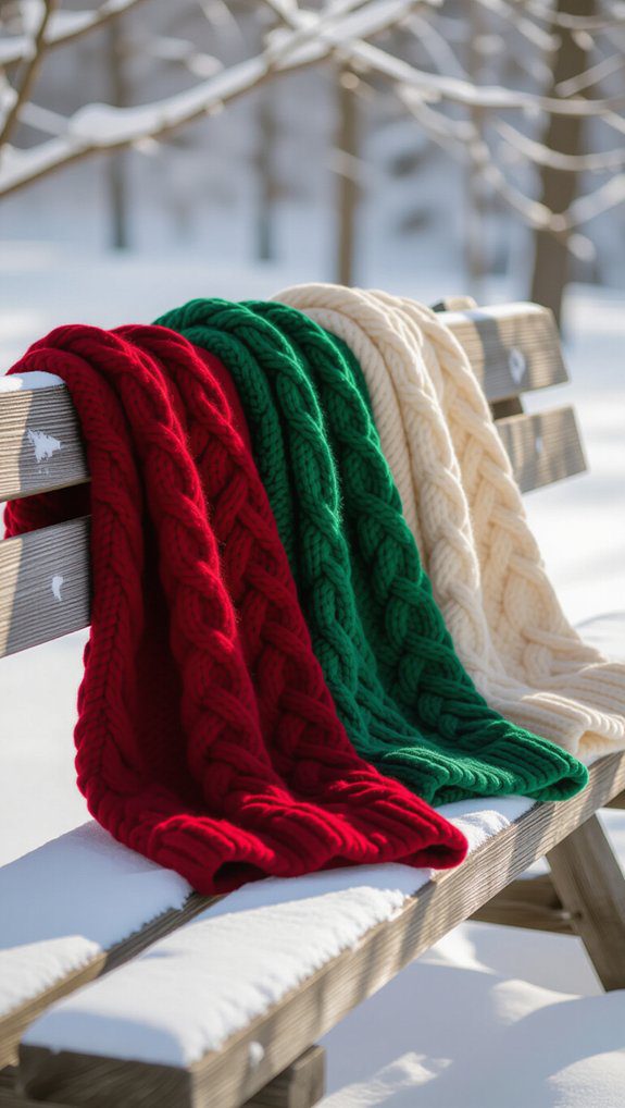 cozy customizable winter scarves