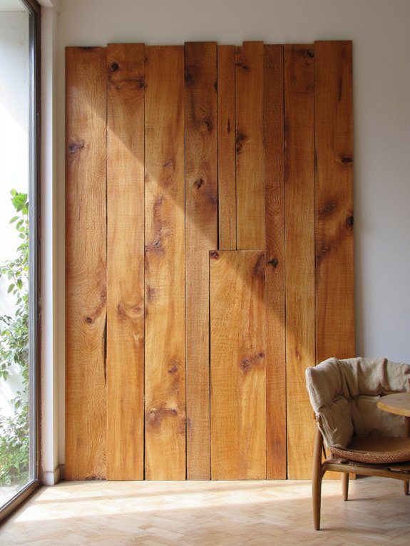 cozy oversized wood art
