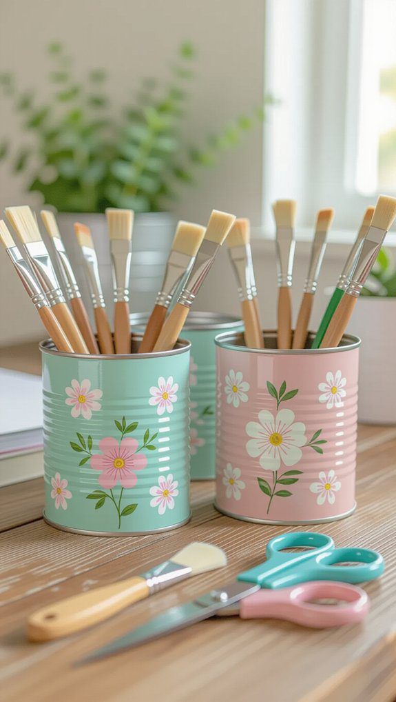 creative tin can organizers
