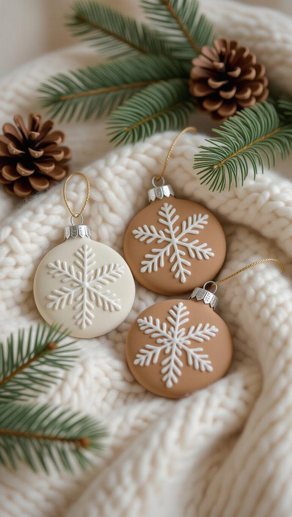 creative winter clay ornaments