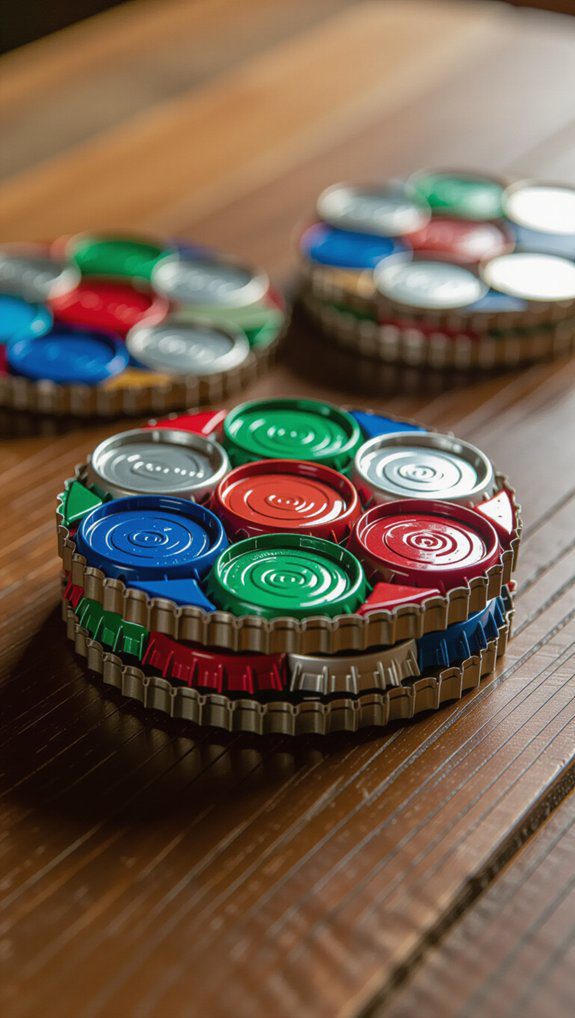 eco friendly bottle cap coasters
