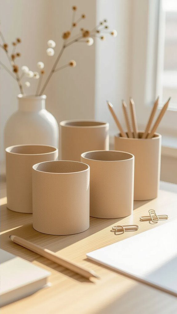 eco friendly desk organization project