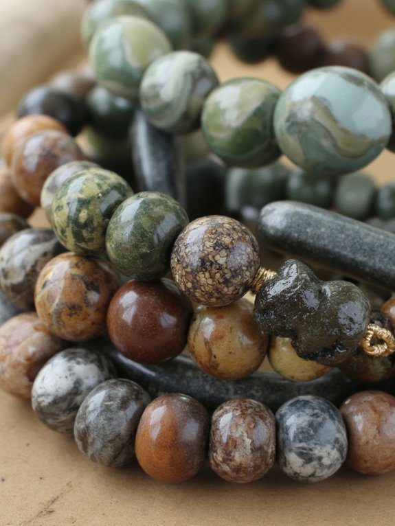faux stone bead bracelets
