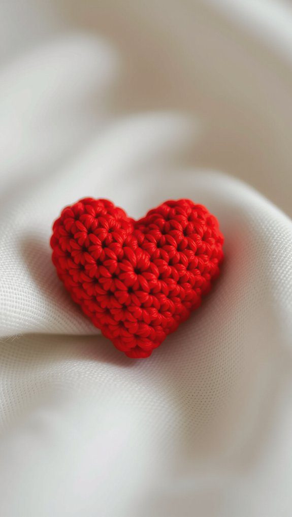 mini crochet heart pattern