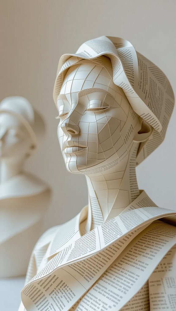 newspaper recycling through crafting