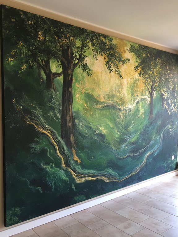 oversized nature inspired wall art