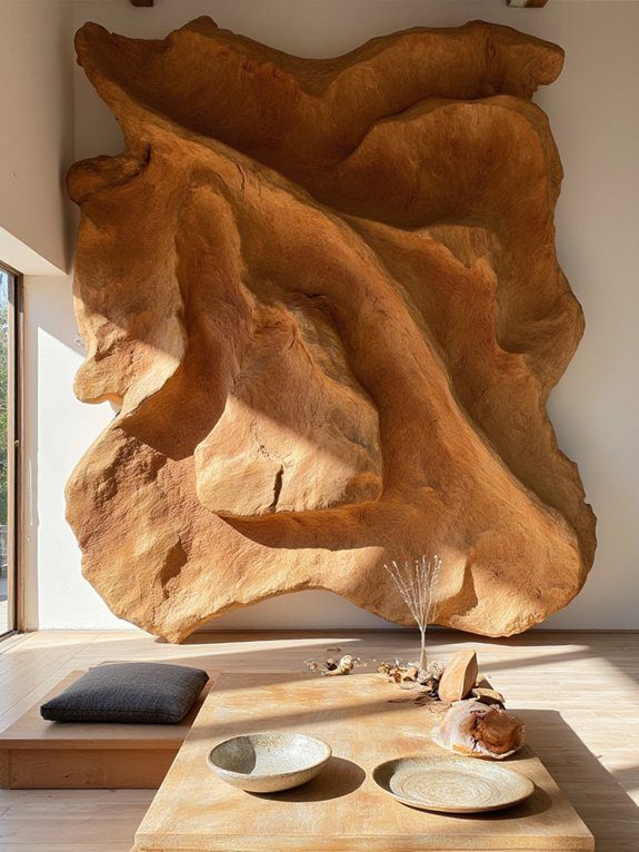 oversized wooden wall art