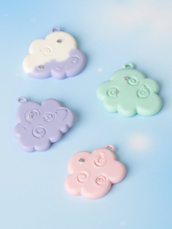 pastel cloud charm crafting