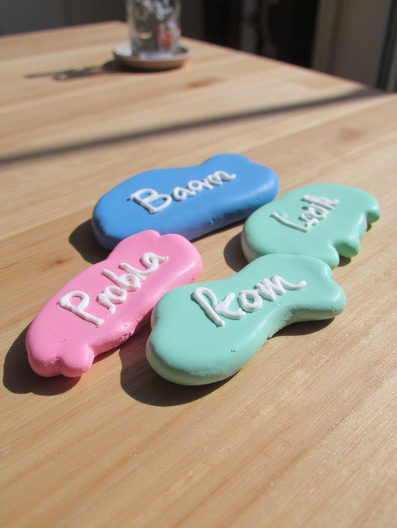 personalized air dry clay tags