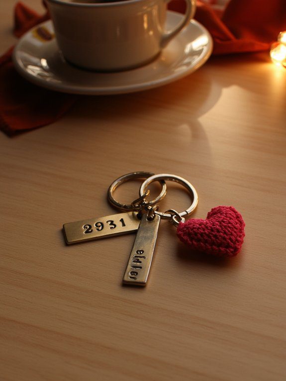 personalized anniversary keychains craft