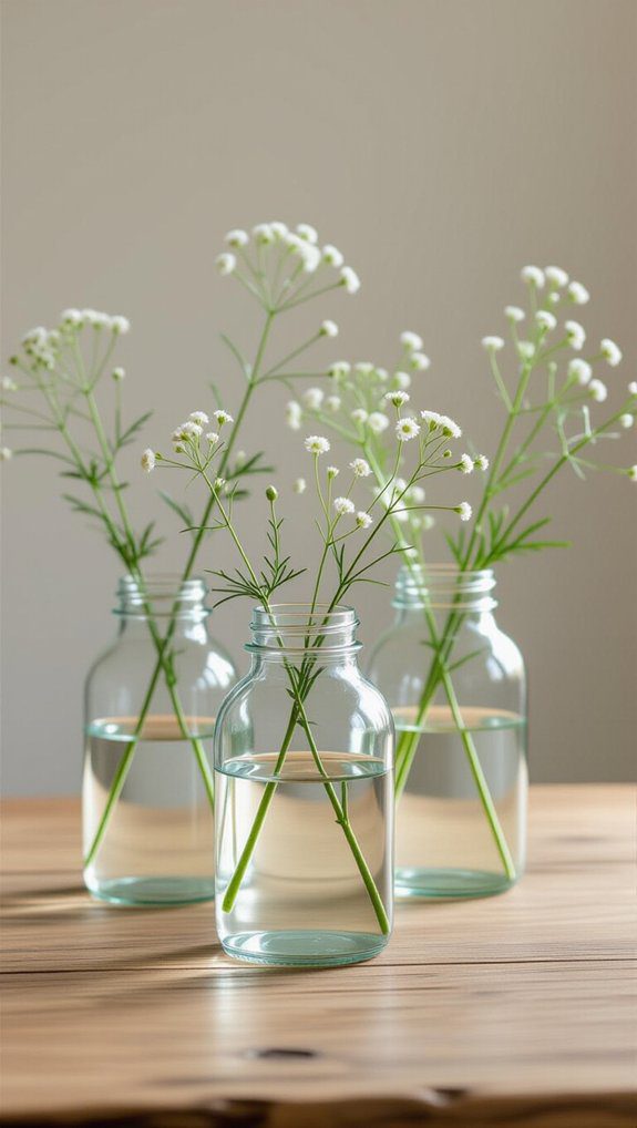 repurposed glass jar decor