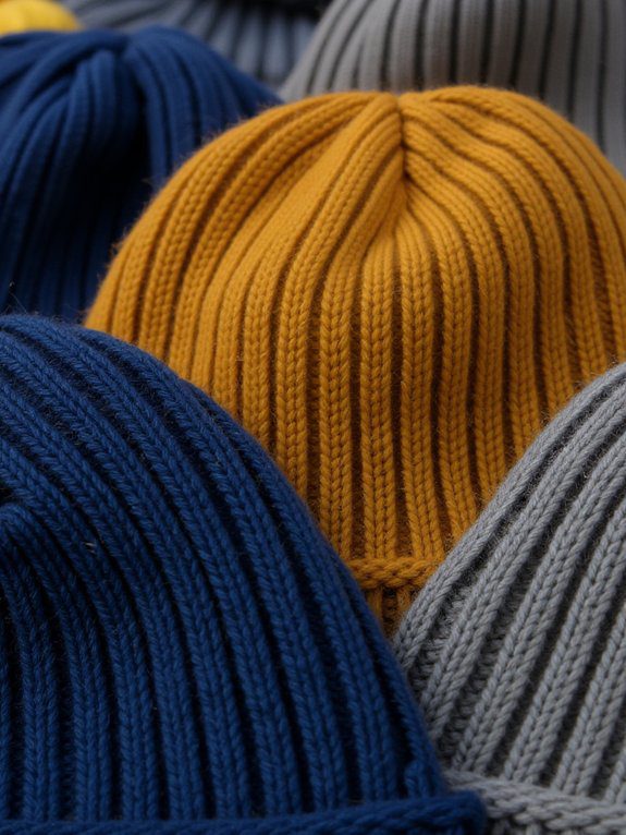 ribbed beanie texture patterns