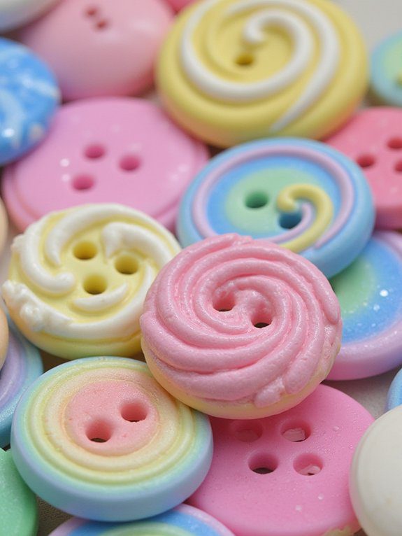 soft clay novelty buttons