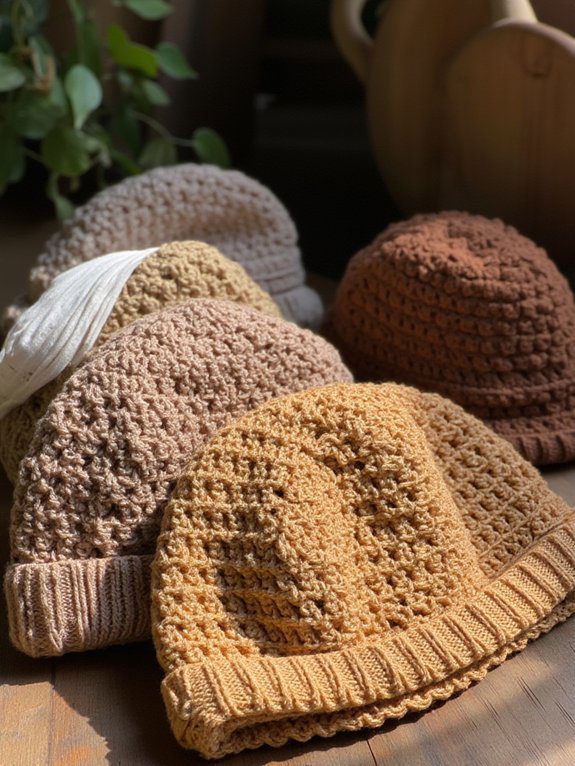 timeless vintage crochet beanies