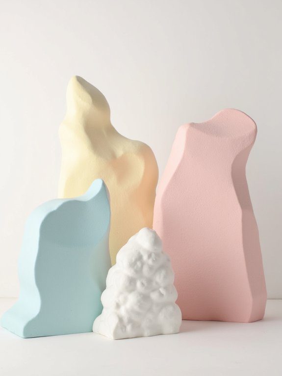 vibrant abstract clay masterpieces