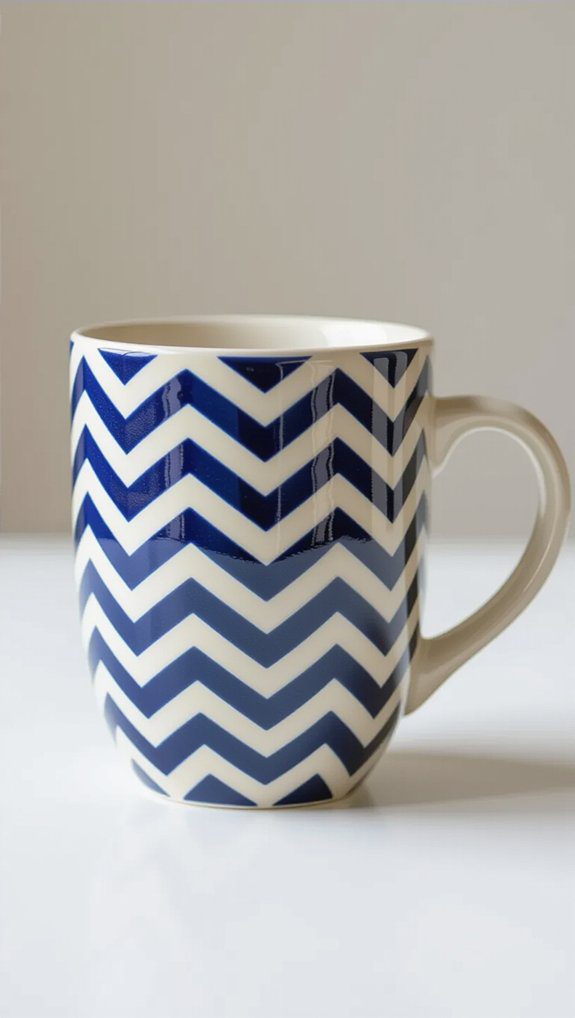 bold chevron mug design