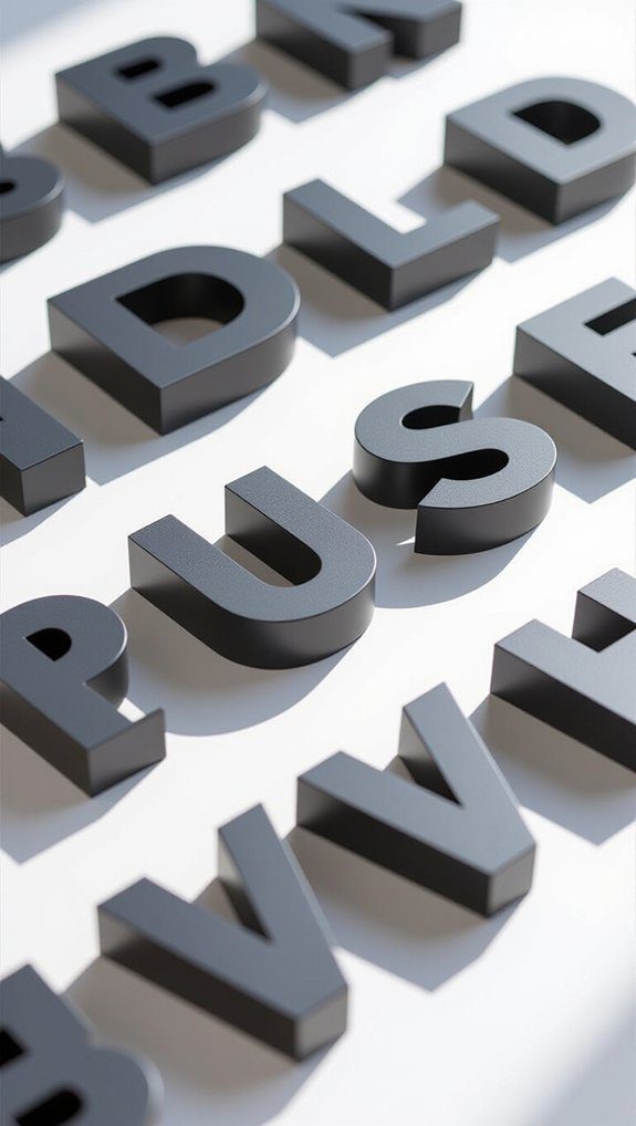 bold geometric letter design