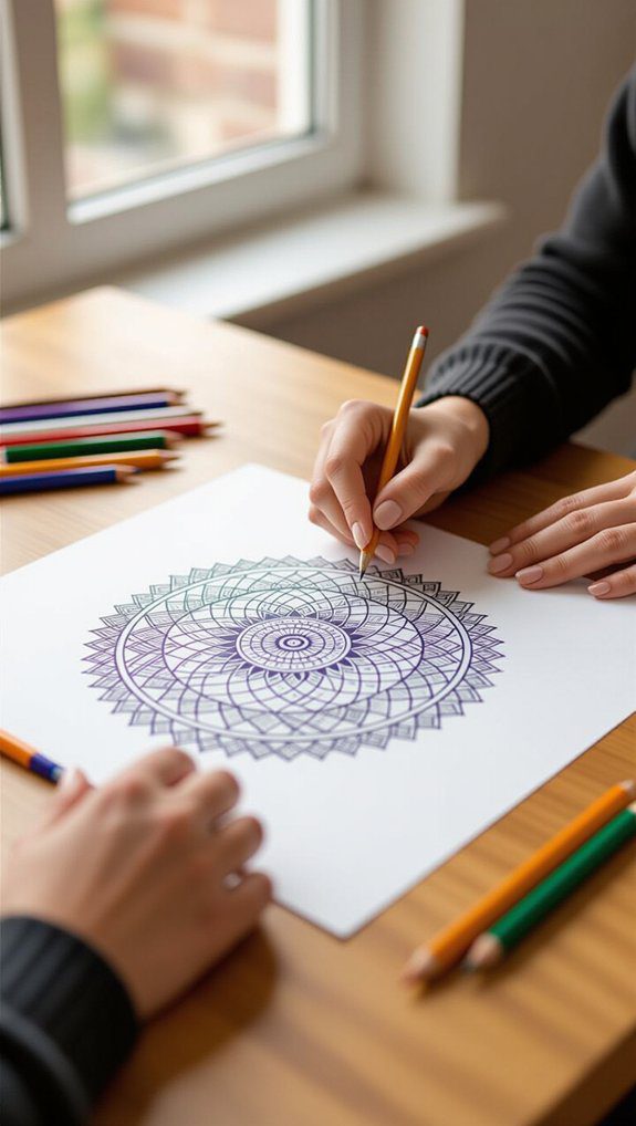 calming mandala drawing ritual