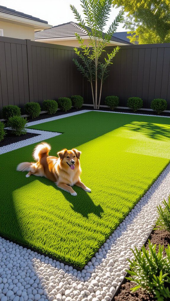 comfortable low maintenance dog run