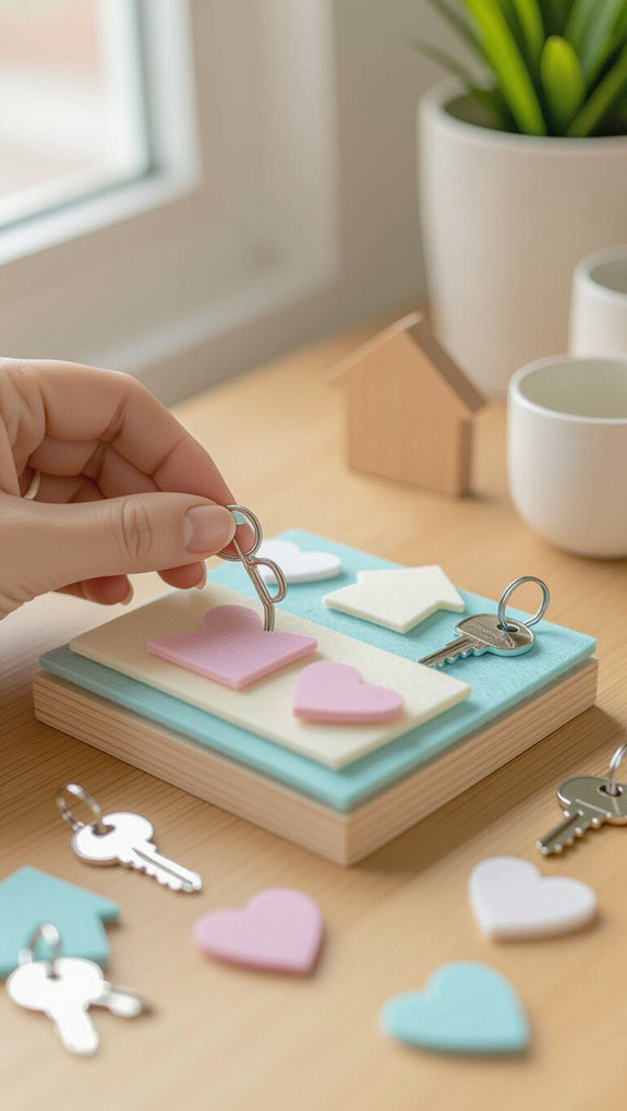cozy colorful felt crafting