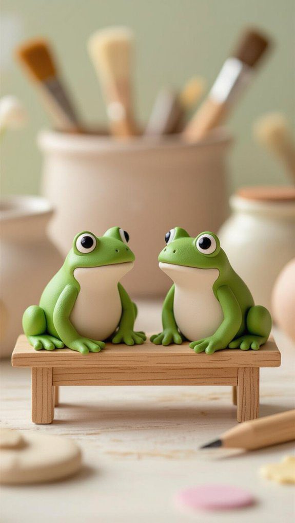 crafting fun desk frogs