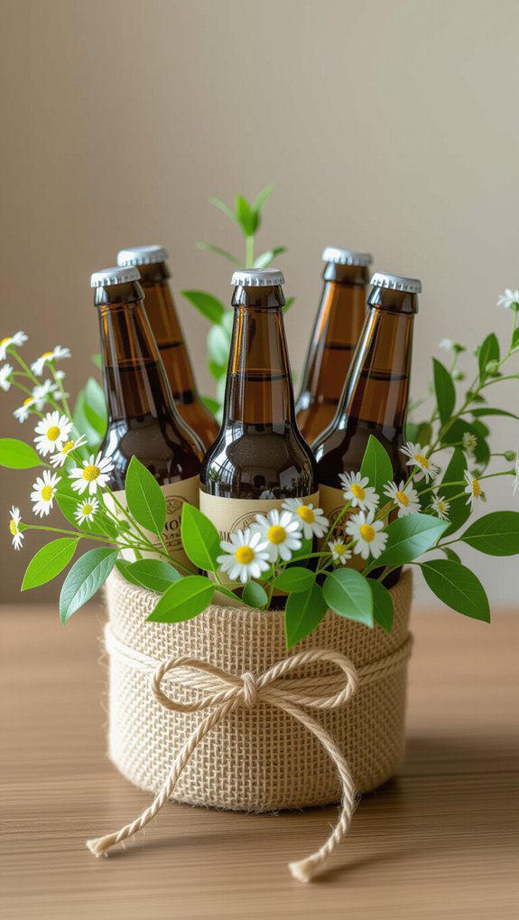 creative craft beer bouquet