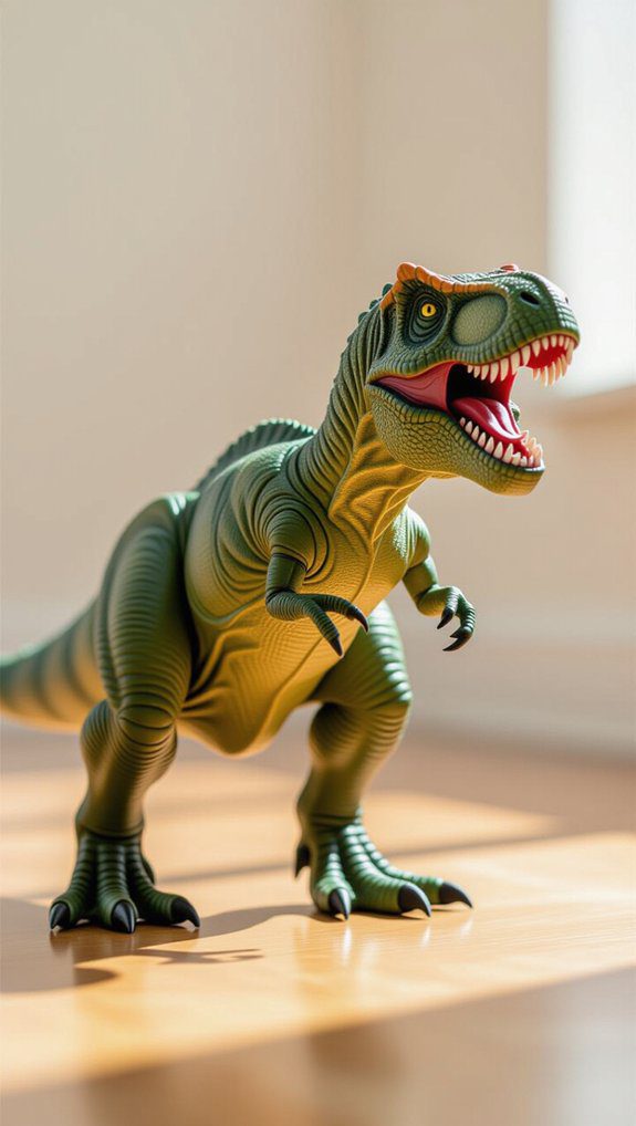 customizable articulated dinosaur toy
