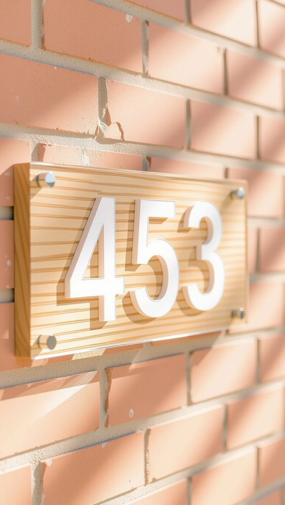 customizable weather resistant stylish numbers