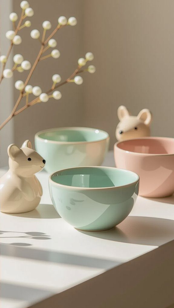 cute animal shaped bowls