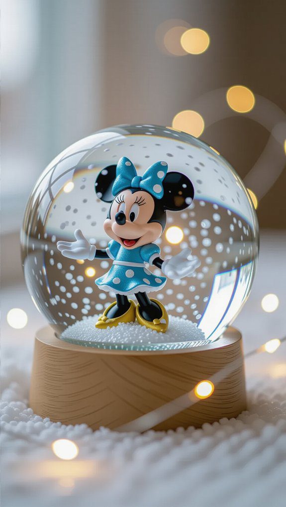 disney character snow globe crafting