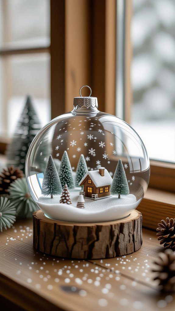 diy snow globe ornament
