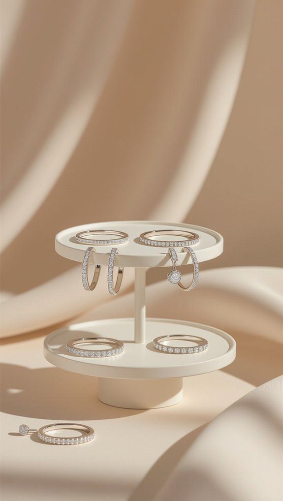 diy two tier jewelry stand